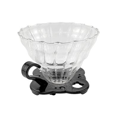 China PORTABLE High End Reusable Clear Coffee Filter Cup Coffee Craft Single Filter Coffee Cup for sale