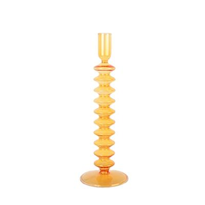 China China Factory Products High-end Glass Home Ornaments Various Style Wholesale China Decoration Shapes Borosilicate Glass Candle Holder for sale