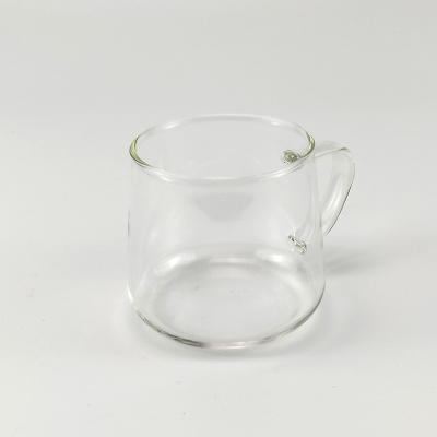 China Traditional special for making tea and coffee small transparent wholesale customized cup pyrex glass cup for sale