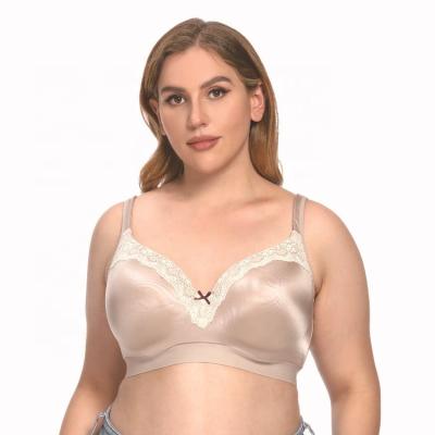 China Wholesale Hot Selling Women's Underwire Breathable Bra Plus Size Sexy Comfort Breathable Seamless Underwear Plus Size Women Cute Underwear for sale