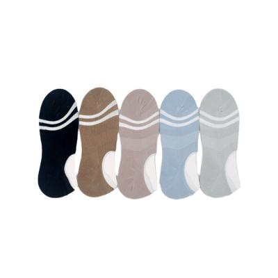 China INS Cotton PED Footie Spring Sporting Sok Men's Striped 100% Cotton Cotton PED Footie Custom Socks Socks Silicon for sale