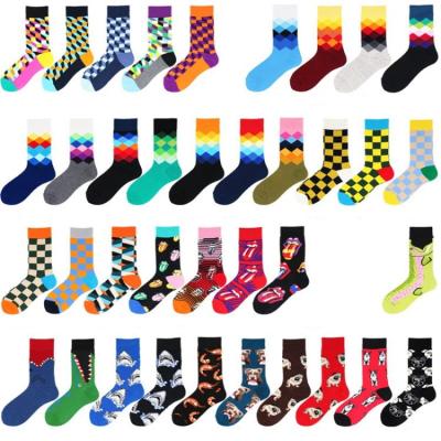 China New Sale Happy Funny Socks QUICK DRY Warm Unisex Cotton Spandex Sok Socks for sale