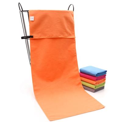 China Custom Size QUICK DRY Double Faced Micro Fiber Super Absorbent Quick Dry Micro Bath Towel With Logo dropshipping for sale