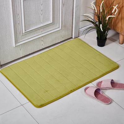 China Promotion Memory Foam Non-Slip Thick Towel Anti-Slip Bath Mat Coral Fleece Bath Mat Customized for sale