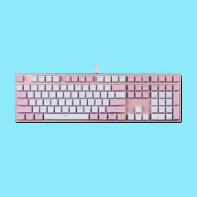 China 2021 New Design Music Rhythm USB Wired RGB Mechanical Gaming Keyboard With PBT Pudding Rhythm Keytop for sale