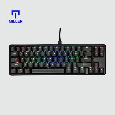 China GM868 Ergonomic Design RGB Anti-ghosting Gaming Computer Mechanical Keyboard 60% for sale