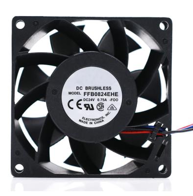 China Hotels FFB0824EHE 8038 24V 0.75A 8CM Inverter Liner Fan DC Fan Axial Fan for sale