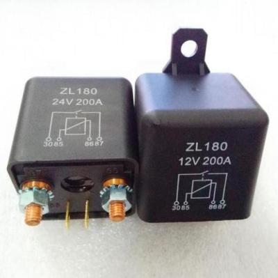 China Automotive Relay ZL180 12V 200A 4Pin Small Starting Power 45*45*18mm for sale