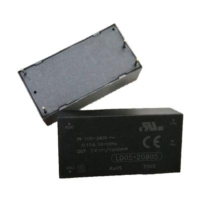 China Small Power Supply Module LD05-20B05 20B12 DC/DC 85-264VAC 5V/1A Volume SIP4 Switch for sale