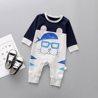 China New high quality cute cartoon style cotton unisex combed cotton clothes baby rompers romper baby overalls for sale