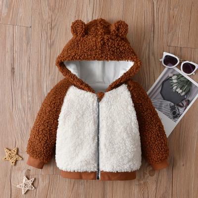 China First Class Anti-Shrink Quality Keep Warm Outwear Fleece Plush Winter Coats Baby Coat With Hood for sale