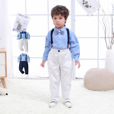 China ENGLAND STYLE New Product 2 Piece Kid Long Sleeve Shirt Kids Pants Formal Wear Boys Clothes Suits Sets Kids Boys Baby Boy Dress for sale