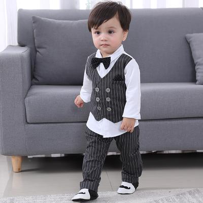 China Handsome Quality Anti-shrink First Class Toddler Fashionable Gentleman Set Boys Baby Dresses for sale