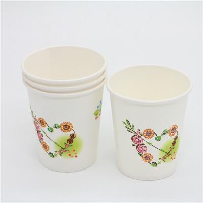 China Disposable Custom Papercups Single Double Wall Ripple Hot Drink Container Coffee Papercups for sale