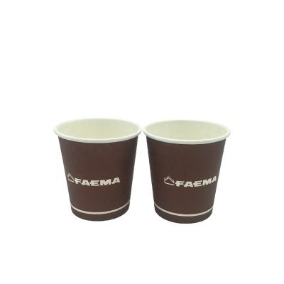 China Disposable 2.5oz Disposable Paper Cup Single Wall Glass Cup Custom Printed Hot Drink 3oz Coffee Cup for sale