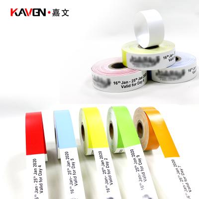 China China Direct Thermal Printable Carnival Attendee Disposable Music ID Paper Wristband for sale