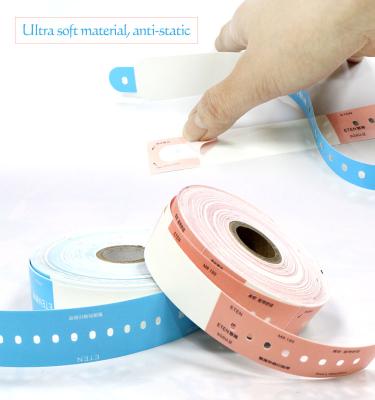 China Ultra Soft Printable Medical ID Bracelets Wristband ID Ribbon Soft Printing for sale