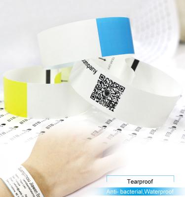 China Hospital ID Wristband T Print Self Adhesive Medical Disposable Patient ID Adhesive Wristband for sale