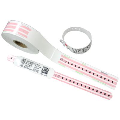 China Easily Peel Medical Wristband Customized Hospital Paper Wristbands, Patient ID Disposable Direct Thermal Wristbands, Hospital Wristbands for sale