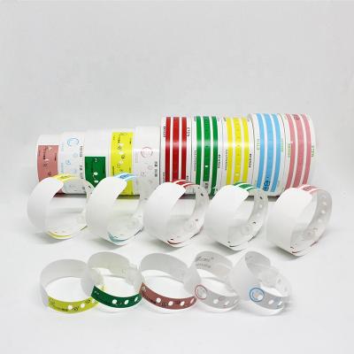 China MB270 Artificial Type Thermal Wristband Tear Proof Waterproof Multicolor Wristband 100PCS/Roll for sale