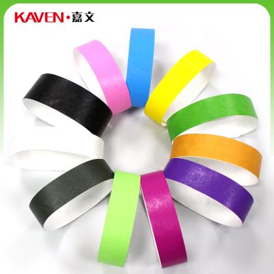 China Cheap promotional custom waterproof printable tyvek paper tyvek wristbands, disposable paper id wristbands for event party for sale