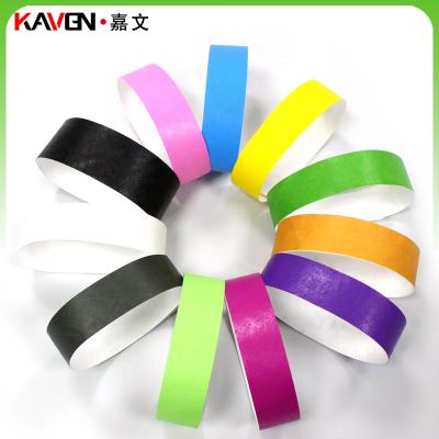 China Customized Music Carnival ID Tyvek Paper Wristband for sale