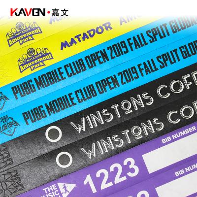 China Waterproof Custom Cheap Tyvek Paper Wristband Band Wristbands Event Festival And Party Supplies Wristband for sale