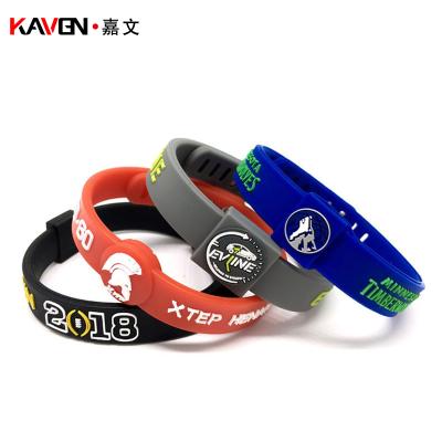 China Customized Design Your Own Silicone Wristband Manufacturer Cheap Personalized Logo Silicone Wristband Bracelets Custom Made for sale