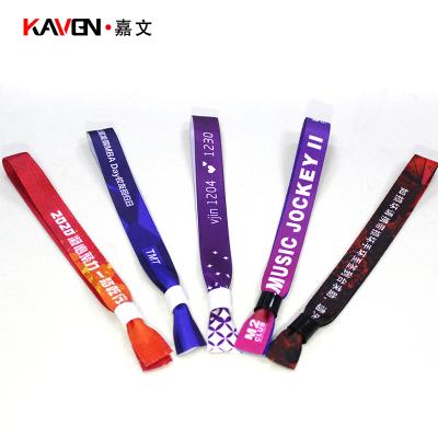 China Customization Woven Event Disposable Hot Selling Personalized Wristband for sale