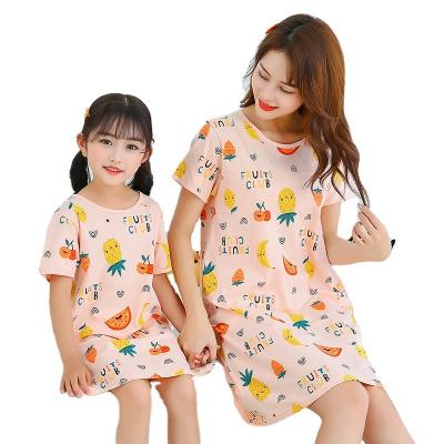 China 2022 Women's QUICK DRY Cartoon Animal And Fruit Nightgown Sleepwear Character Pajamas Set for sale