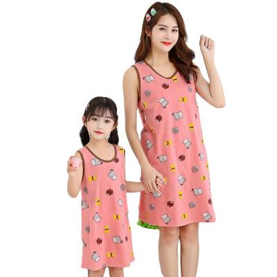 China QUICK DRY Matching Summer Family Clothes Piyama Sleepwear Set Clothing for Mother and Me for sale