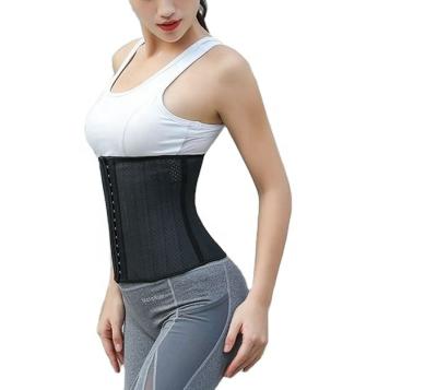 China Wholesale 6XL Breathable Women Underbust 9 Steel Boned 3 Rows Hooks Sport Belt Waist Cincher Corset Shaper Latex Breathable Waist Trainer for sale