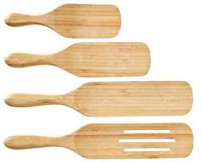 China Spurtles Sustainable Bamboo Kitchen Tool-Cookware Set of (4) Kitchen Cooking Accessories for Use for sale