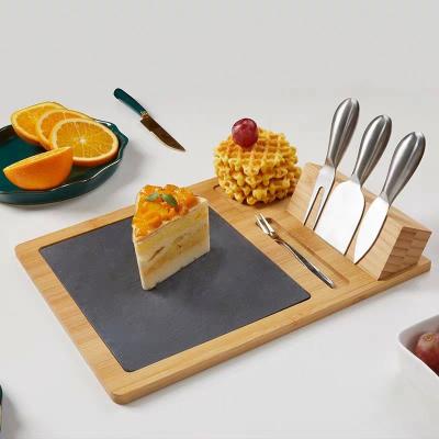 China Viable BAMBOO CUTTING BOARDS FOR KITCHEN Serving Tray Fits Brie and Meat Charcuterie Board Set for sale