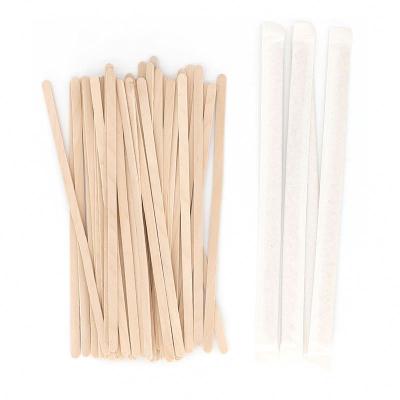 China Private Label Logo 100% Sustainable Custom Natural Green Bamboo And Wooden Coffee Stirrer For Drinking for sale