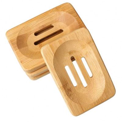 China Wholesale Custom Modern Logo Bathroom Accessory Natural Soap Bamboo Wooden Soap Dish Holder for sale