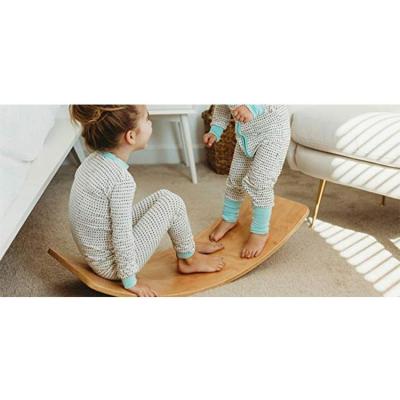 China Europe wooden board child board yoga curvy wodoen winding balance board for sale