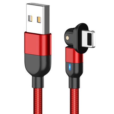 China For iPhone Wholesale Newest 180 Degrees Rotate Data Cable LED Light Straight Magnetic USB Cable For iPhone for sale