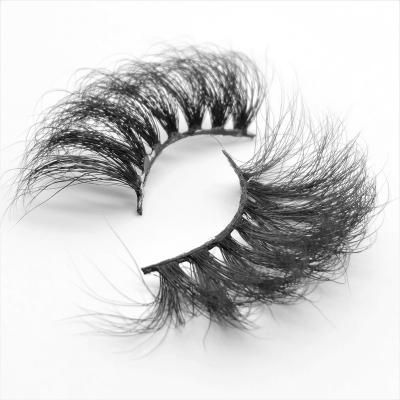 China 25mm 30mm 100% Natural Fluffy False Eyelashes Full Mink Eyelash Vendor 3d Strip for sale