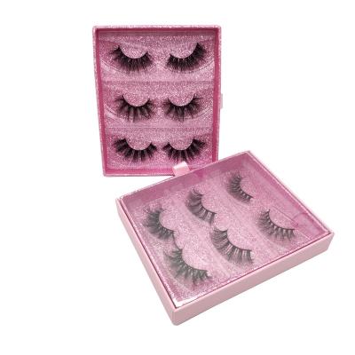 China 100% Real 5d Faux Natural Mink Eyelashes Vendor Customizable Eyelash Boxes Wholesale Mink Lashes 25mm for sale