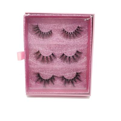 China 12mm Vegan Faux Mink Lashes Bulk 6d Eyelash Natural False Mink Strip Lashes for sale