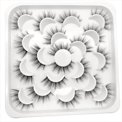 China 25-30 Times Volume Silk Lash Book Tray Faux Mink Lashes Wholesale Vendor Eyelashes 3d Faux Mink for sale