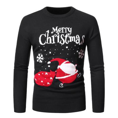 China Wholesale Anti Wrinkle Manufacturers Men's Pull Over Funny Ugly Christmas Knitwear Crewneck Sweater for sale