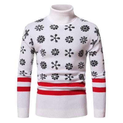 China Anti Wrinkle Turtle Neck Mens Sweater Anti Wrinkle Cotton Polyester Fashion Knitted Winter Christmas Unisex Sweaters for sale