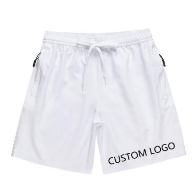 China High Quality Comfy Anti Wrinkle Non-Brand Summer Stretch White Over The Knee Quick Dry Gym Running Custom Made Mens Beach Shorts for sale