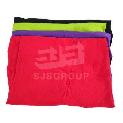 China Free Sample Oil Wiping 50kg/Bag Colored T Shirt Rags for sale