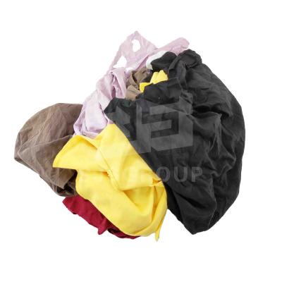 China 100% Cotton Mixed Colored T-shirt Wiping Cleaning Rags Colored industrial Rags Cotton Wipers for sale