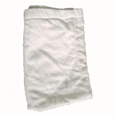 China Good absorbency Industrial cleaning wiping rags white bath towel rags cotton workshop used cotton towels rags for sale