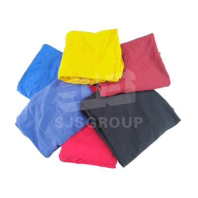 China Strong Absorbency Dark Color T Shirt Rags 100% Cotton Industrial Used Clothes Rags Cleaning Wiping Cloth Wipers for sale