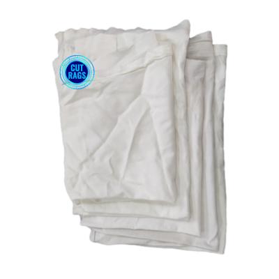 中国 100% reused 10 KG bales 100 cotton wholesale direct cheap textile waste white cotton knit bag rags 販売のため